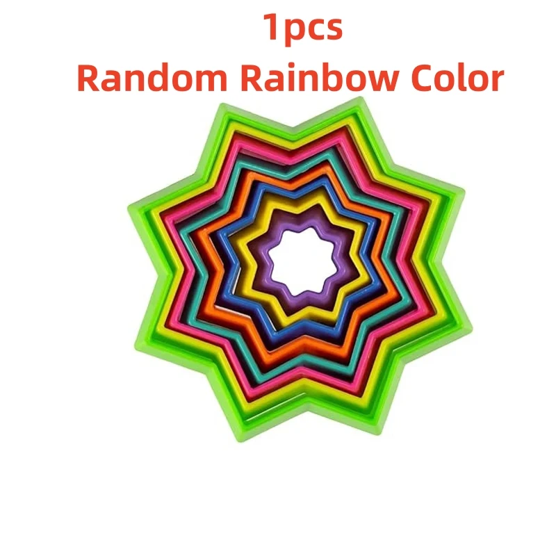 Magical Octagonal Star 3D Radish Tower Cube with Three Dimensional Deformation Blocks for Relieving Children's Puzzle Stress