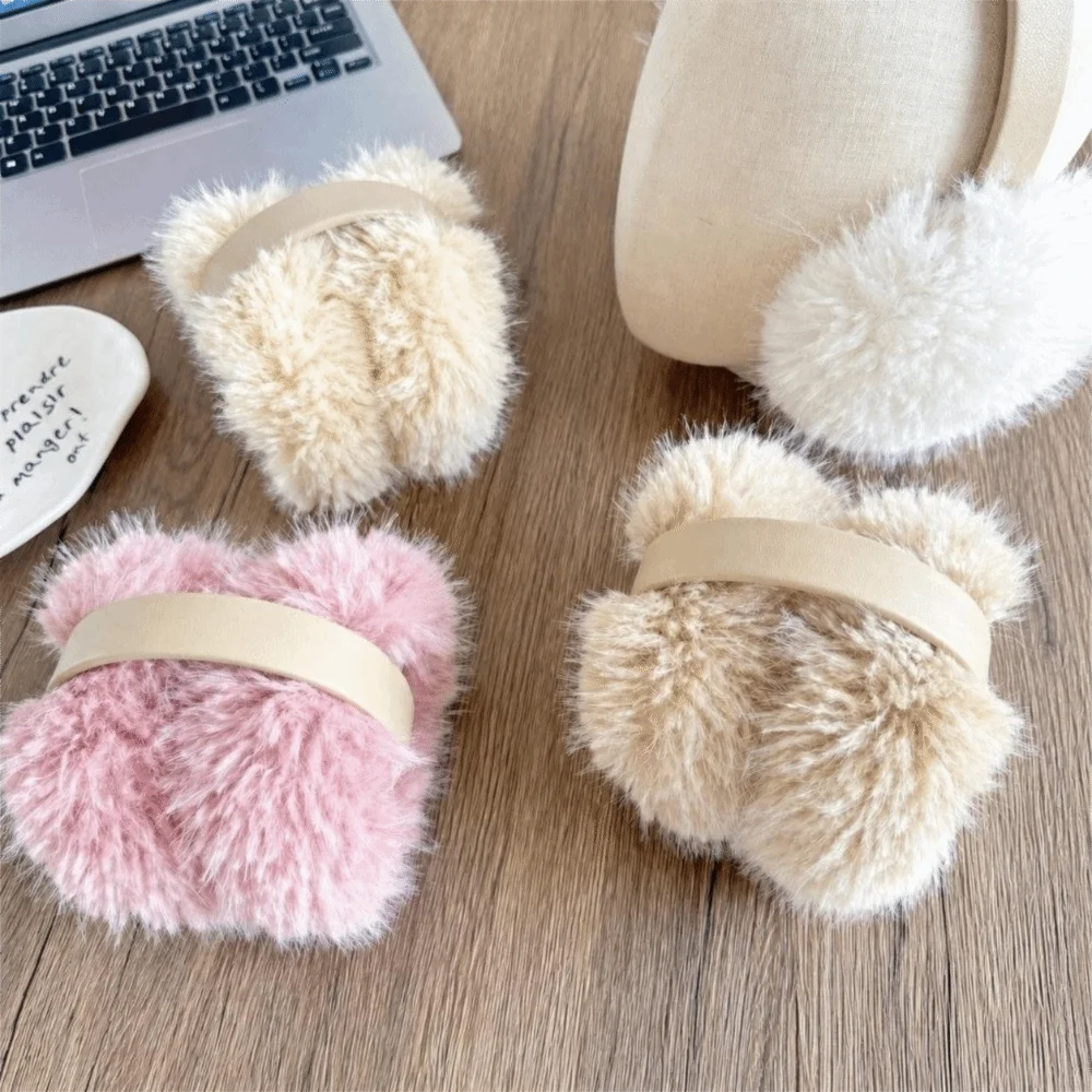 Korean Style Foldable Earmuffs Fluffy Non-slip Winter Earmuffs Thickened Warm Ear Warmer for Men and Women
