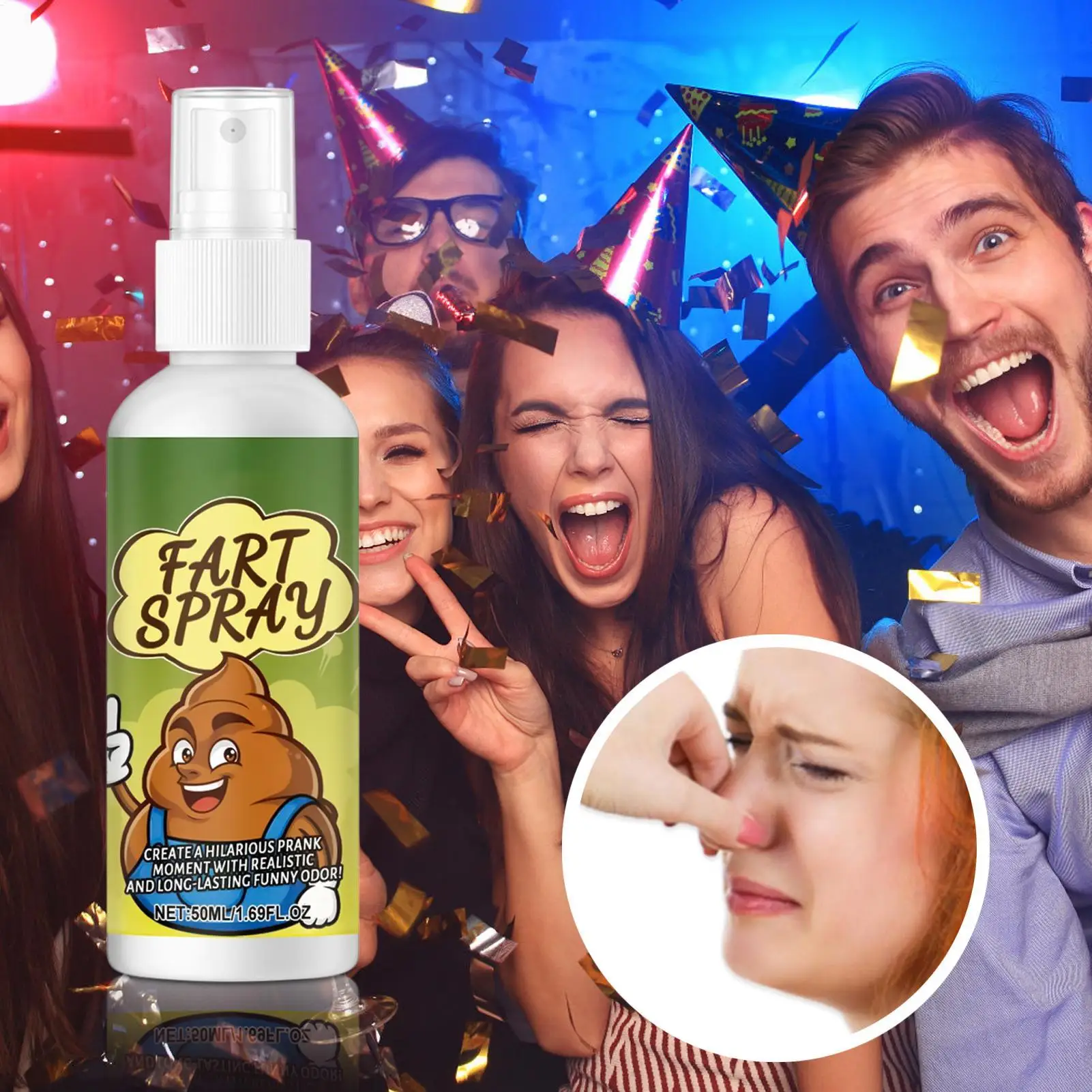 نتن رذاذ المزحة 50 مللي المزح لعبة مضحك الكمامة لعبة للبالغين الاطفال الأسرة جمع رحلة الطريق هالوين مدرسة حفلة التخييم #1