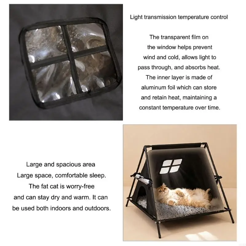 

Устойчивое к погоде приют кошек для различных материалов Оксфордс стойкости климатов