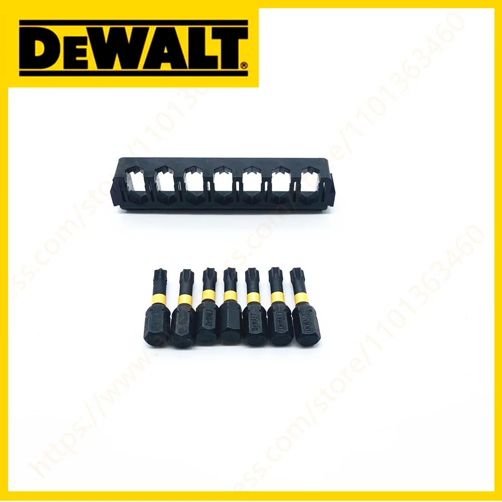 DEWALT 25MM T25 7PCS Impact Forets Haute Vitesse En Acier Dur Métal Tournevis Lot Tête Ensemble