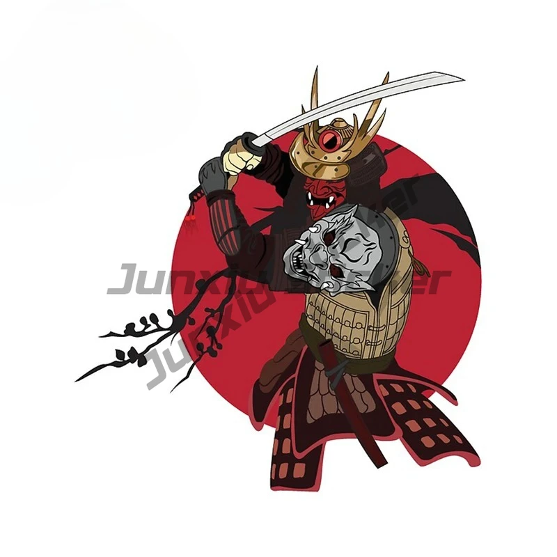 

Bushido Spirit Japan Samurai Cartoon Car Sticker Laptop Skateboard Bike Motorcycle Car Decal Stickers