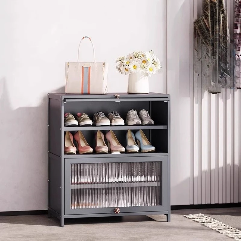 Modern Bedroom Shoe Cabinet Storage Large Capacity Multifunction Shoe Cabinet Space-Saving Zapatero Madera Entrance Furniture