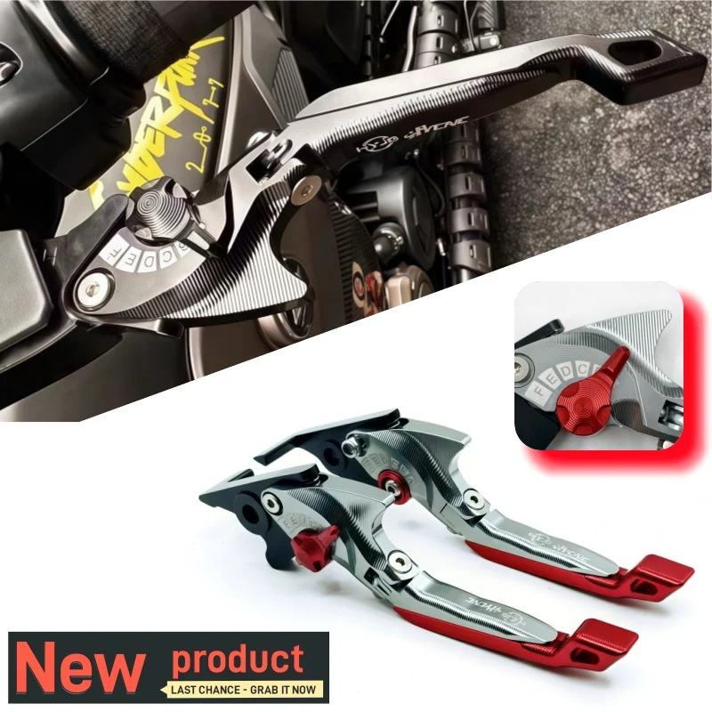 

5D shark head style For Kawasaki ZZR1200 2002-2005 ZG1000 CONCOURS 1992-2006 Motorcycle foldable adjustable handle lever