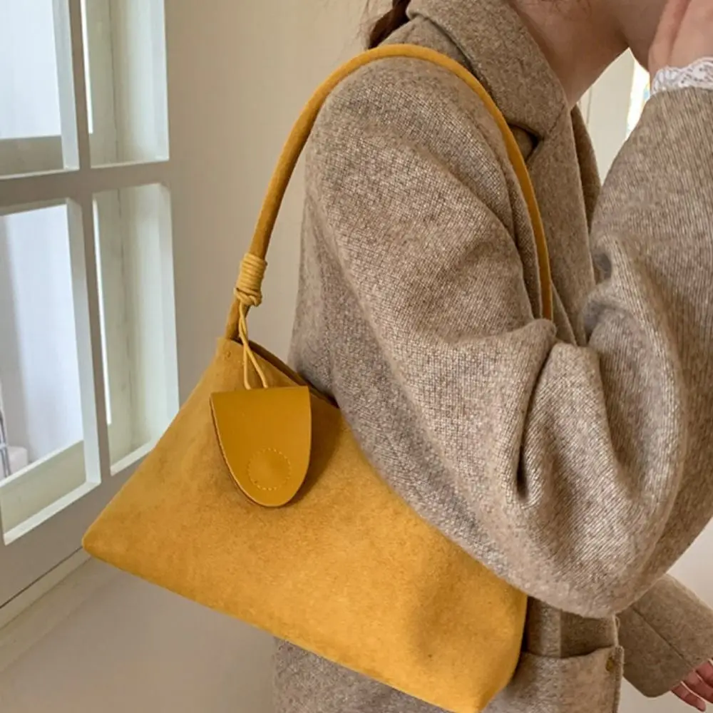 حقيبة إبط من البولي يوريثان غير اللامعة على الطراز الكوري مع حامل نظارات بلون سادة وحقيبة يد ذات سعة كبيرة من جلد البولي يوريثان