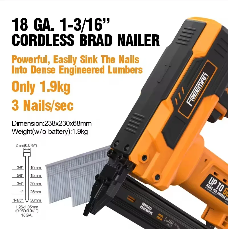 Freeman LDAF30 Alat Paku Tanpa - Nail Gun Brad ulasan dan harga