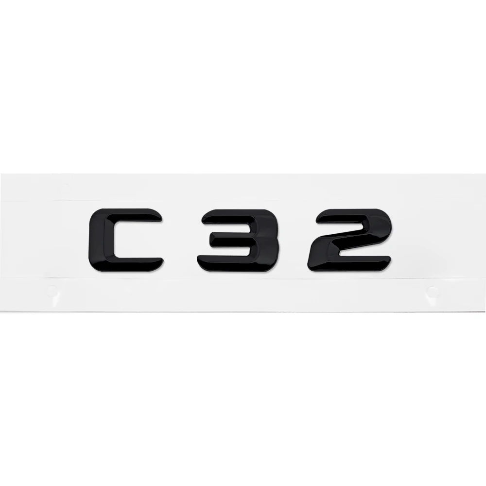 Plastic Metal Trunk Lid Sticker For Benz AMG W204 W210 W211 W210 For Mercedes C32 C36 C43 C55 C63 C180 C200 Auto Styling Decal