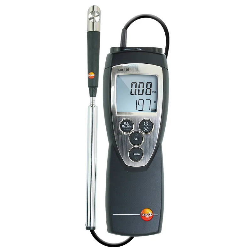 

German Testo 416 Precision Digital Anemometer High Precision Industrial Wind Speed Meter Handheld Speed Measuring Instrument