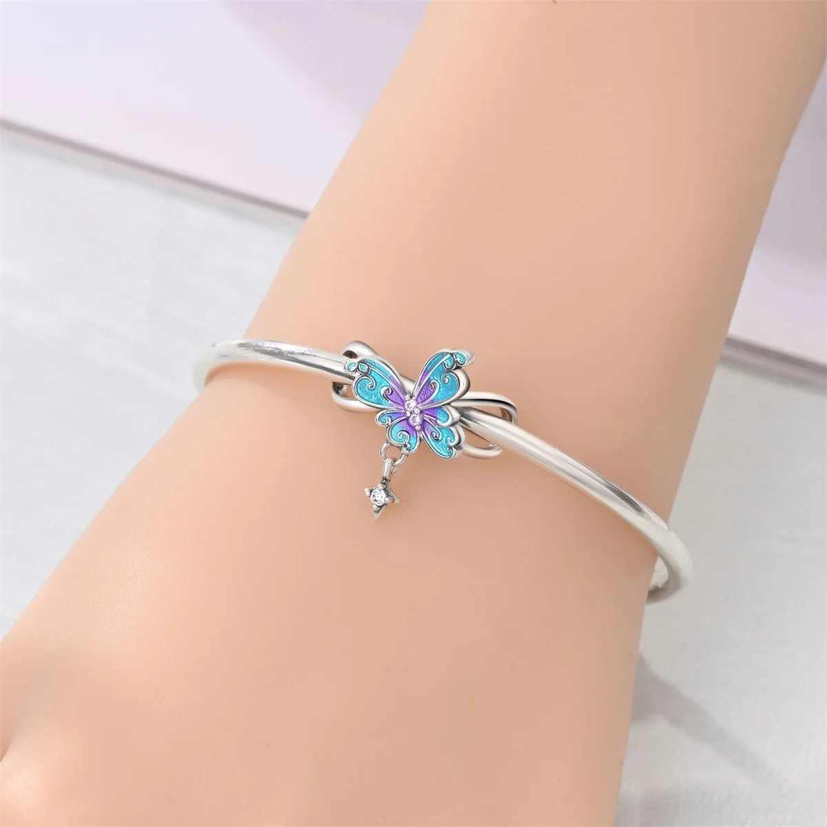 925 Sterling Silver Blue Airplane Charms Beads Fit Original Bracelets Bag Keychain Charms Beads Pendant Diy Women Jewelry Gift view 6