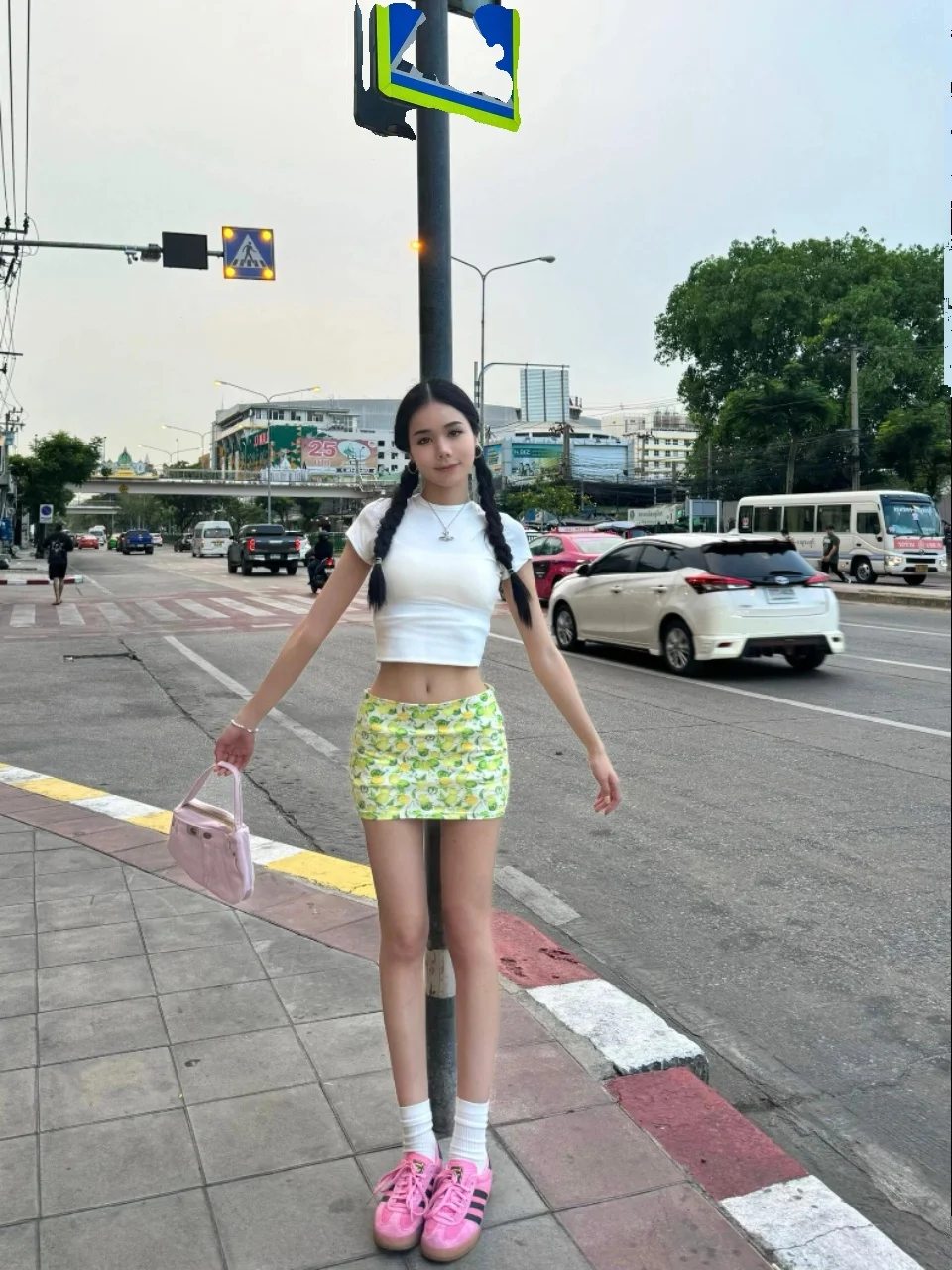 

Retro American Lemon Soda Print Skirt Women's Summer New Style Hot Girl Butt Covering Skirt Low Waist A-Line Skirt