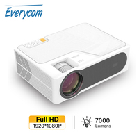 Everycom YG625 Projector LED LCD Native 1080P 7000 Lumens Support Bluetooth Full HD USB Video 4K Beamer for Home Cinema theater