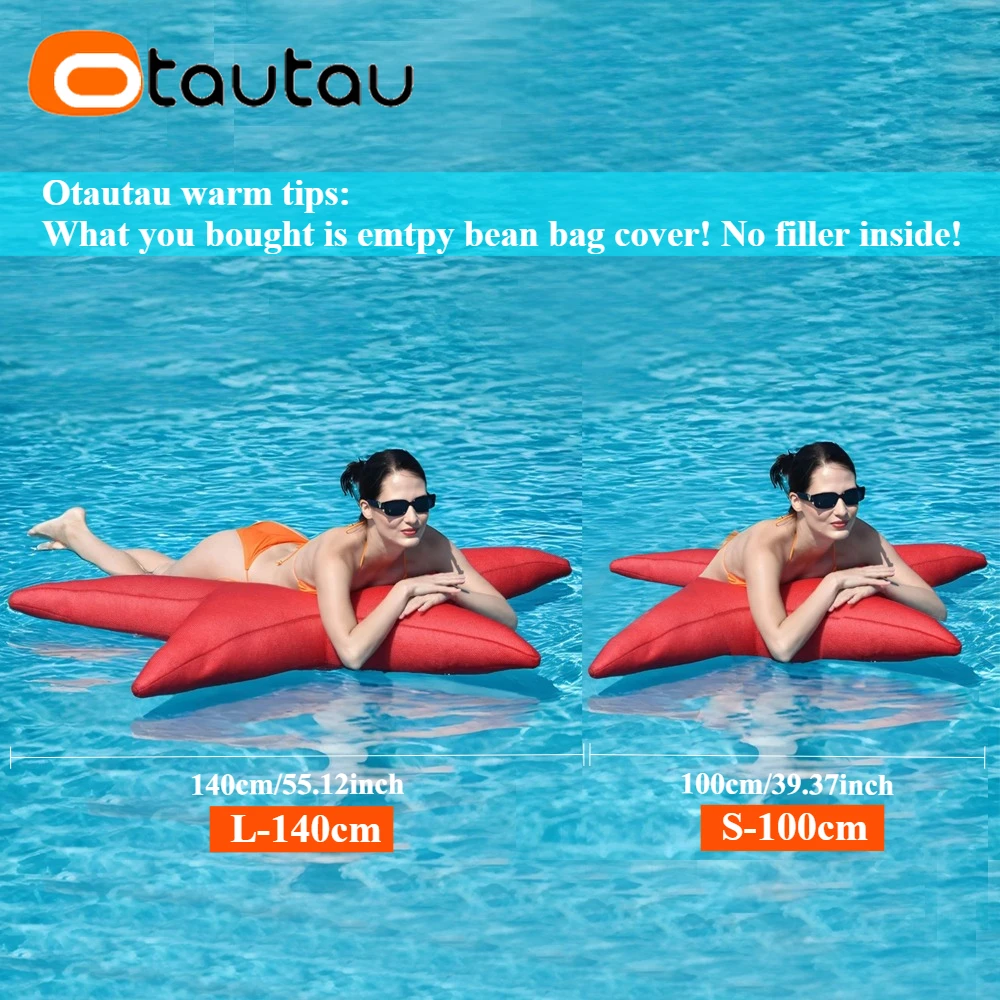 OTAUTAU S 100cm Swimming Pool Mesh Seastar Bean Bag Cover Floats DD199【No Filler Inside! You Need To Buy Filler By Yourself !】 view 3