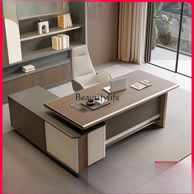 

Boss desk simple modern light luxury furniture single table