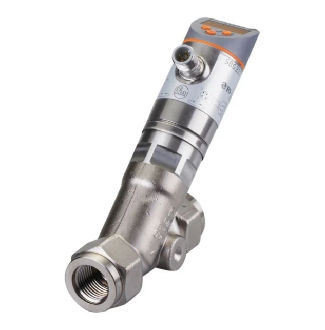 Very Fast R ponse Time IFM SBG233 Flow Meter with Integrated Backflow Prevention and Display