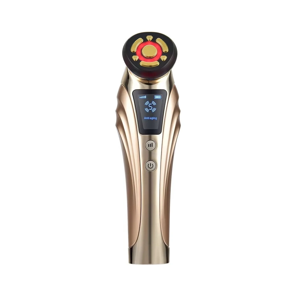 5 Modes Hot and Cold Multi-function Beauty Device with Cooling EMS Light Therapy for Neck Face