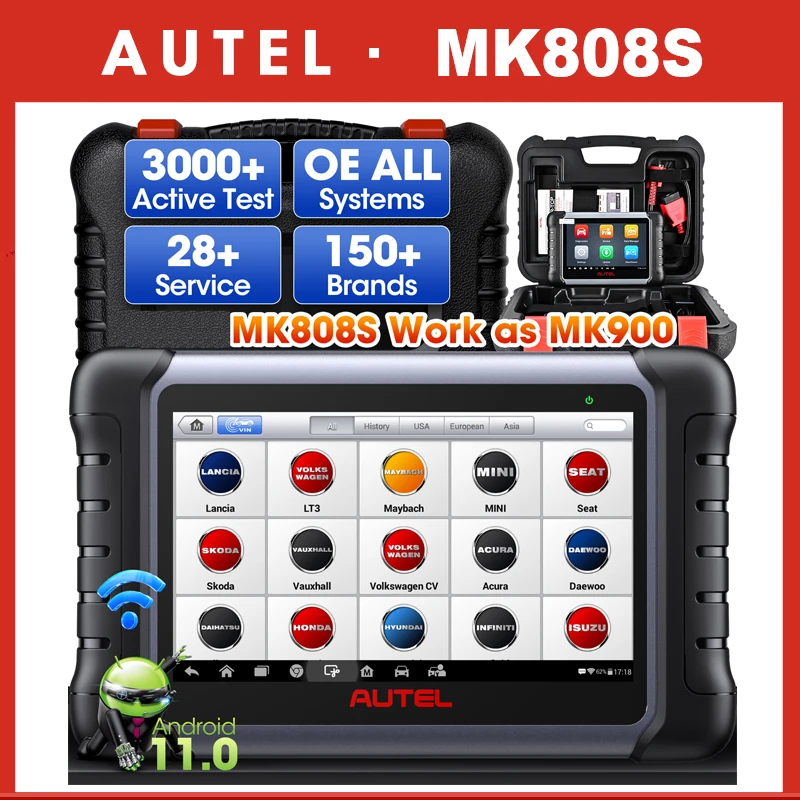 �y�Z�[�����z�ŐV��Autel MK808S Pro OBD2�X�L���i�[ �o�����f�f�c�[�� �S�V�X�e���R�[�h���[�_�[ PK MK808BT MX808S
