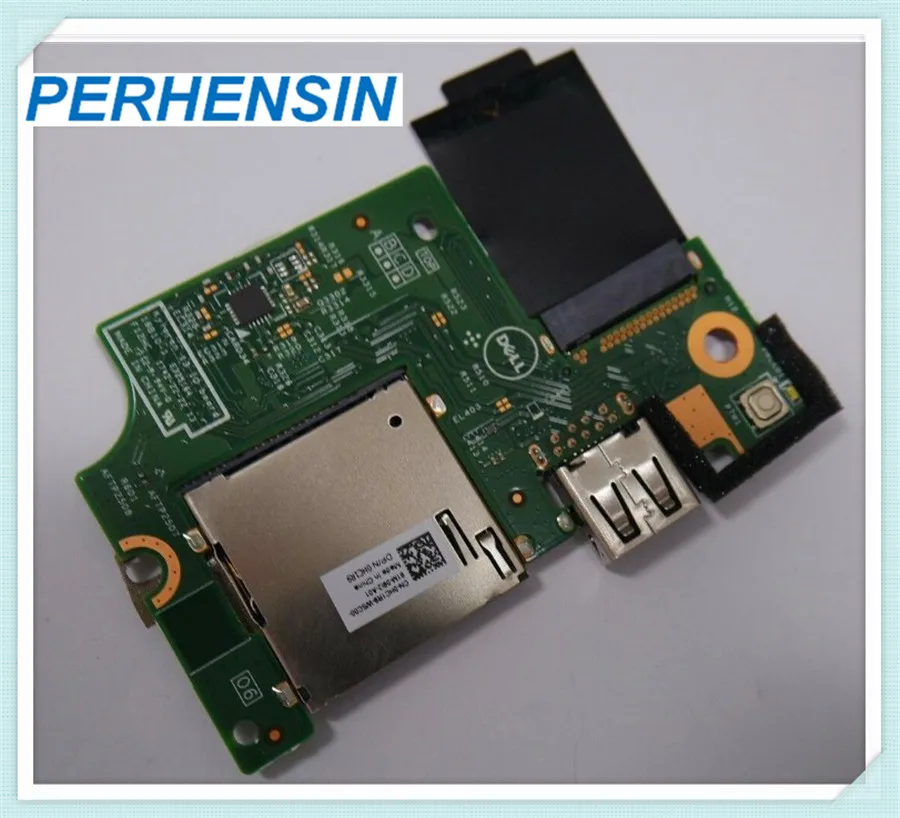 GENUINE FOR Dell  Inspiron 13 7370  7373 Power Button   USB   SD Card Reader IO Circuit Board  HC1R9 Tested Fast Shipping