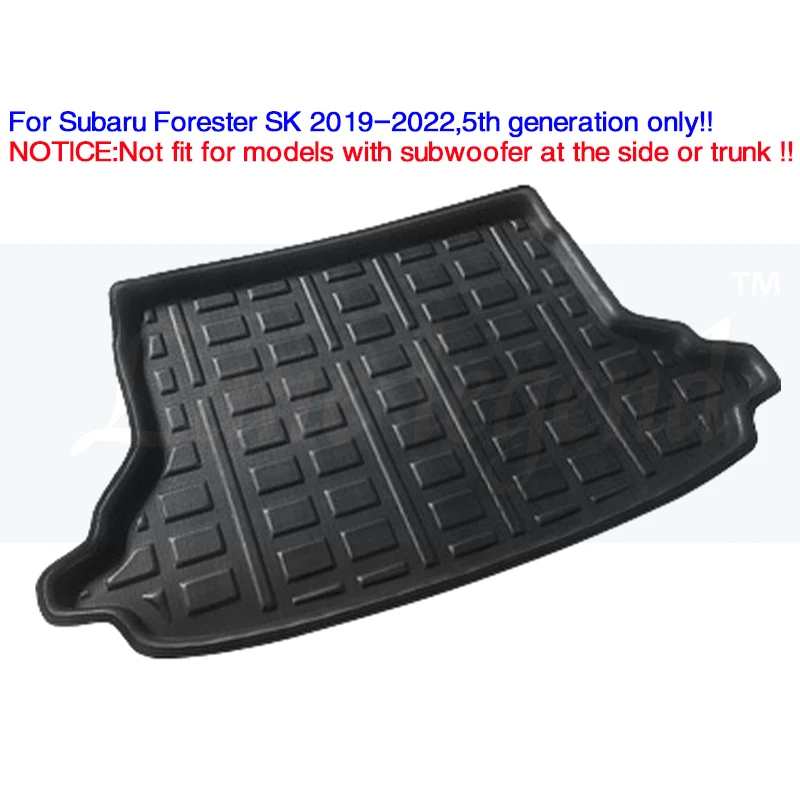 For Subaru Forester SK 2019-2022 MK5 5th Car Tailored Cargo Liner Boot Tray Rear Trunk Floor Mat Carpet Waterproof