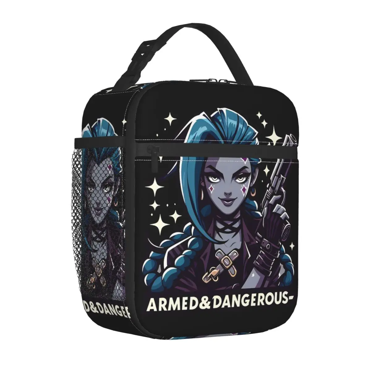 Arcane Armed And Dangerous Jinx Power Insulated Lunch Bag Portable Meal Container Cooler Bag Tote Lunch Box Picnic Men Women