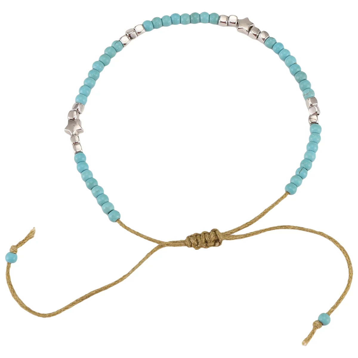 ABQR Bohemian Stone Anklets For Women Vintage Woven Rope Pendant Bracelet On Leg Anklet Beach Ankle Jewelry New Gift