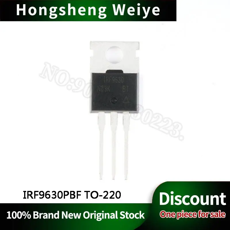 10-100Pcs New IRF9630PBF IRF9630 TO-220 P channel 200V-6.5A in-line IC Chip In Stock DISCOUNT Sell