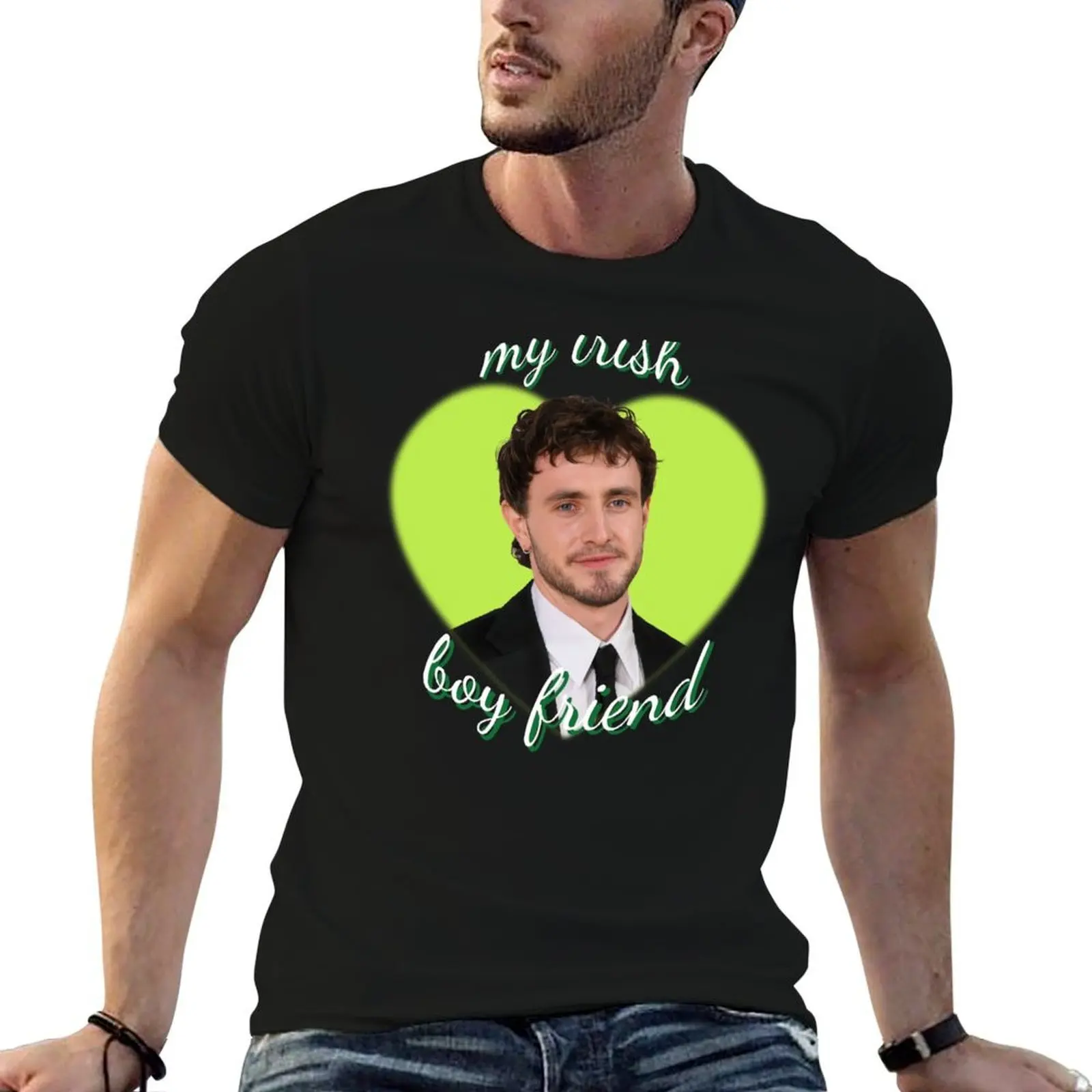Camiseta Paul Mescal My Irish Boyfriend, camiseta lisa para hombre, camiseta 100 por ciento algodón