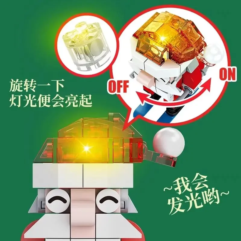 Kreative Weihnachtsdekoration: Weihnachtsmann-Rentier-Modellbausatz, pädagogisches Lernspielzeug und perfektes Weihnachtsgeschenk für Kinder