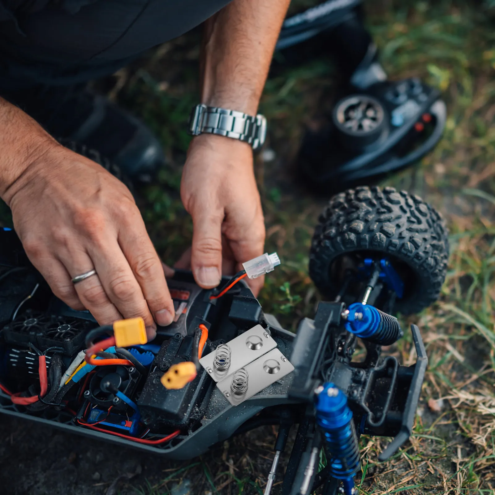 

1 set 1 Set Contact Plate Metal Batteries Spring Contact For Remote Control Holder Parts Batteries Spring