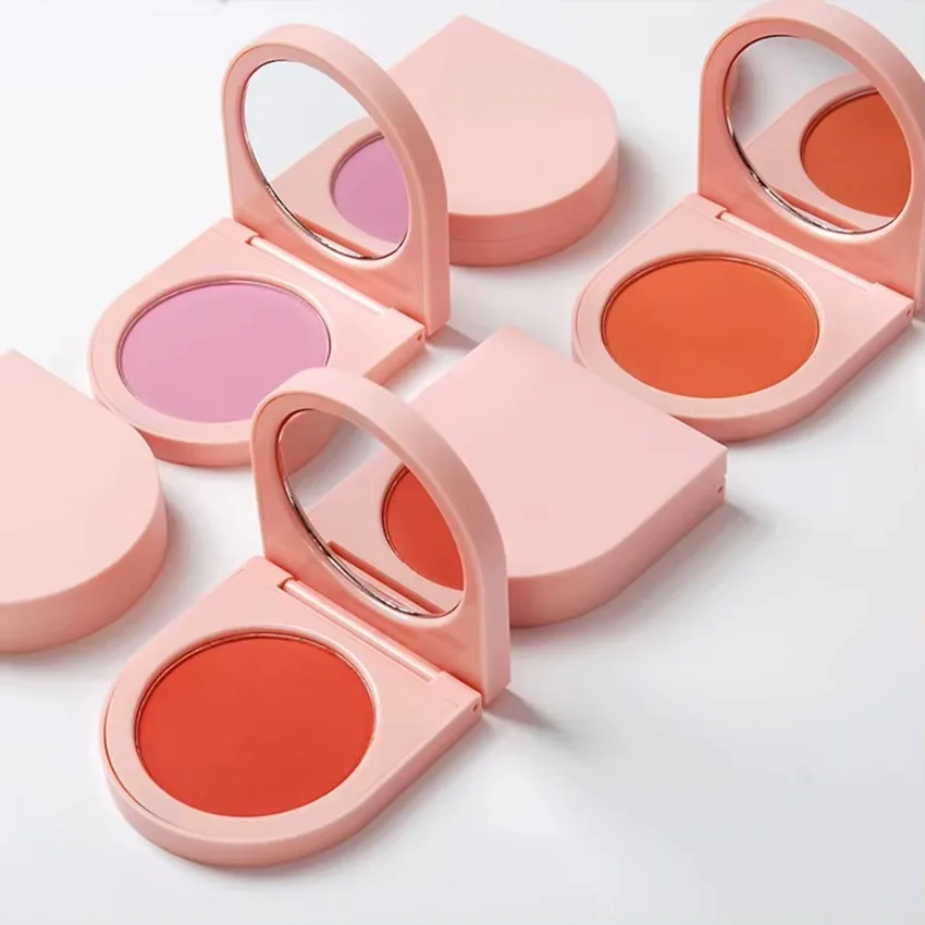 Private Label Pink Container 8 Colors Blush Powder Easy To Wear Long Lasting Natural Face Beauty Makeup Bulk Custom