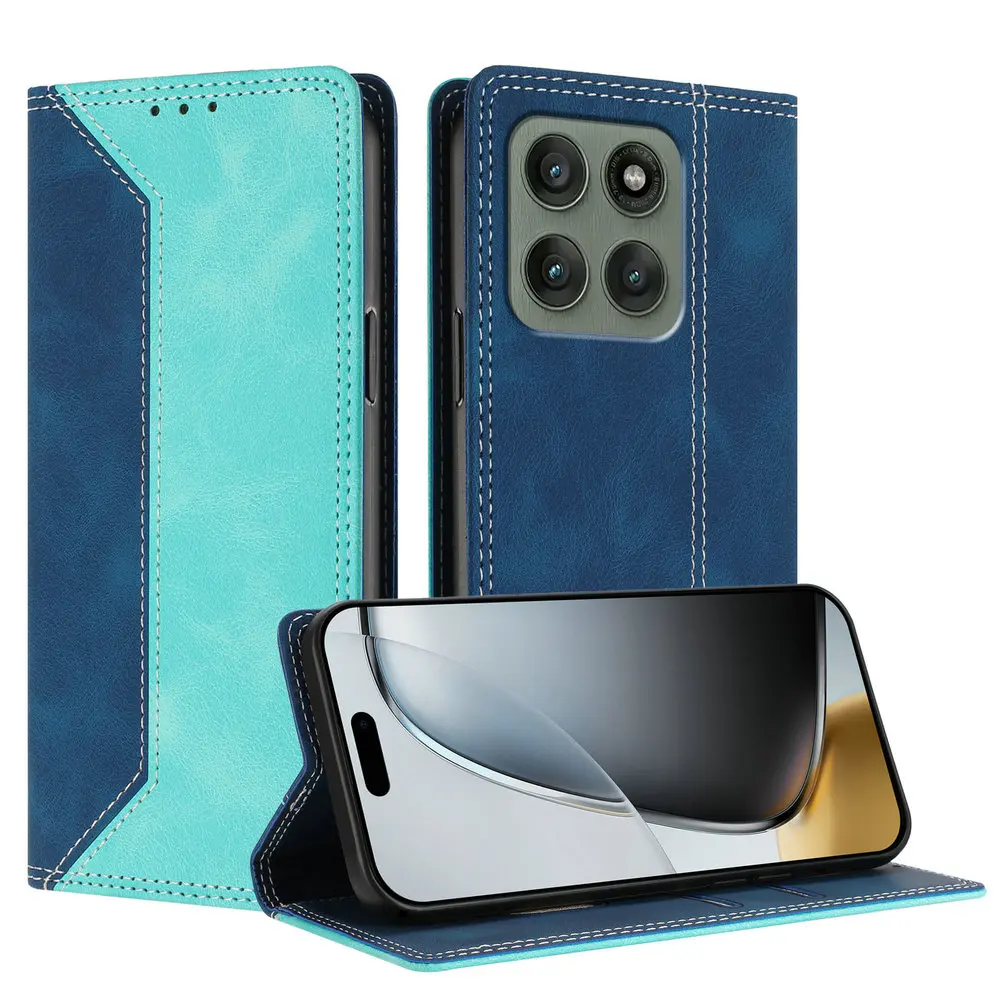 حافظة لهاتف موتورولا إيدج 70 رفيد من الجلد المغناطيسي eتوي موتو إيدج 60 نيو فيوجن 60s برو X70 محفظة هوائية فوندا #3