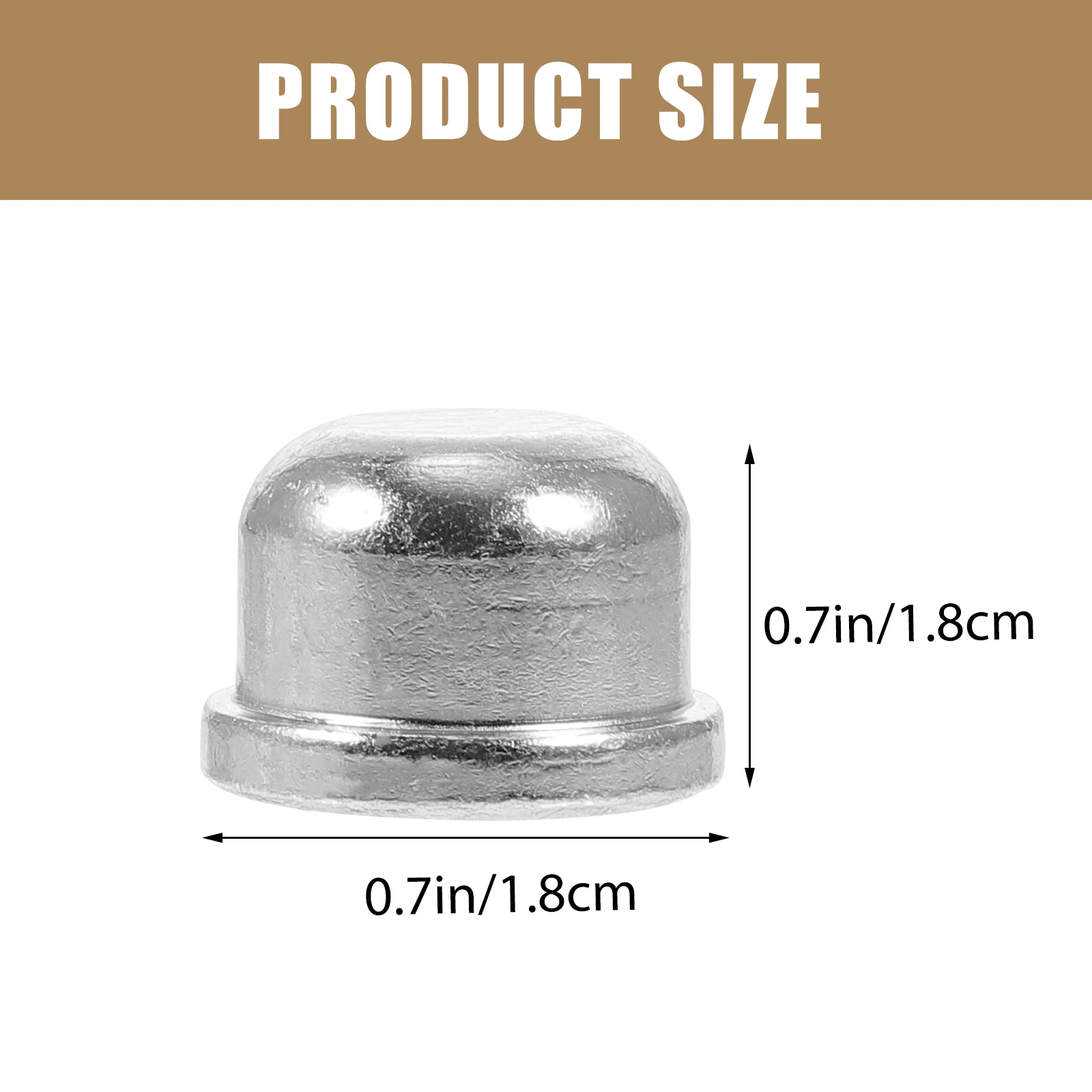 

8 Pcs Metal Lampshade Holder Decorative Cap Finial Caps Desk Solid Tapped for Shade Lamp Finials Light Screw Chic Knob Decor
