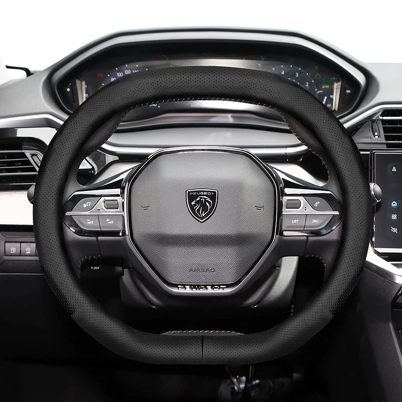 

Для Peugeot двойной D-образный чехол на руль ультратонкий дышащий чехол из микроволокна для кожи 208 408 508 2008 3008 4008 5008