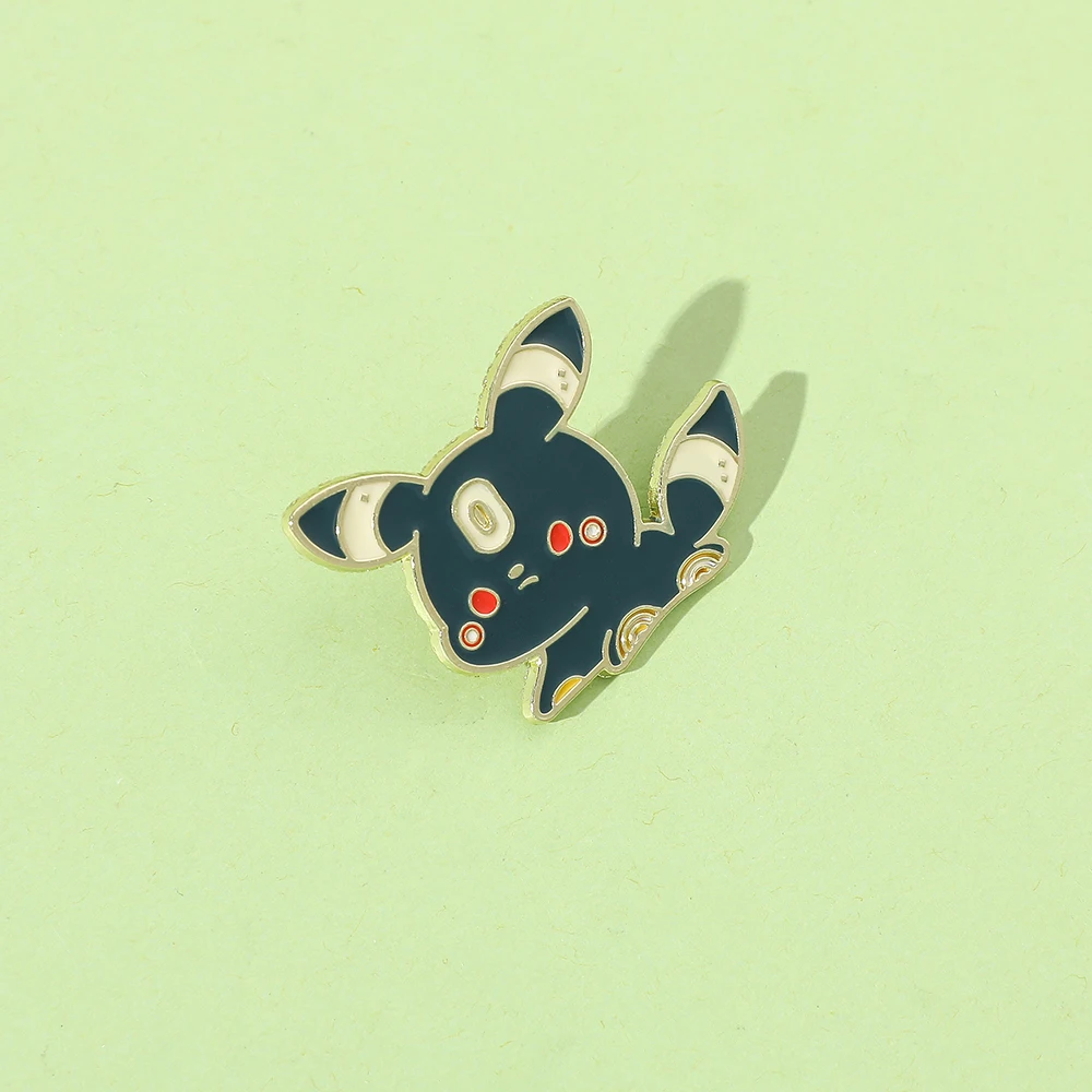 Cartoon Anime Pokemon Metal Enamel Brooch Kawaii Umbreon Squirtle Dragonite Lapel Pin for Jacket Backpack Toy Gifts