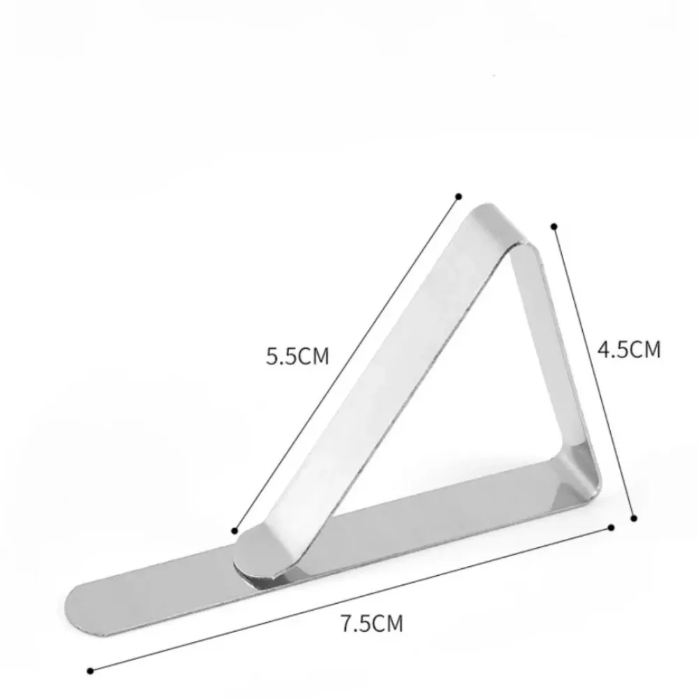 6pcs Outdoor Stainless Steel Tablecloth Clips Anti-Slip Table Cover Holder Table Clip Table Cloth Clips for Weddings Party