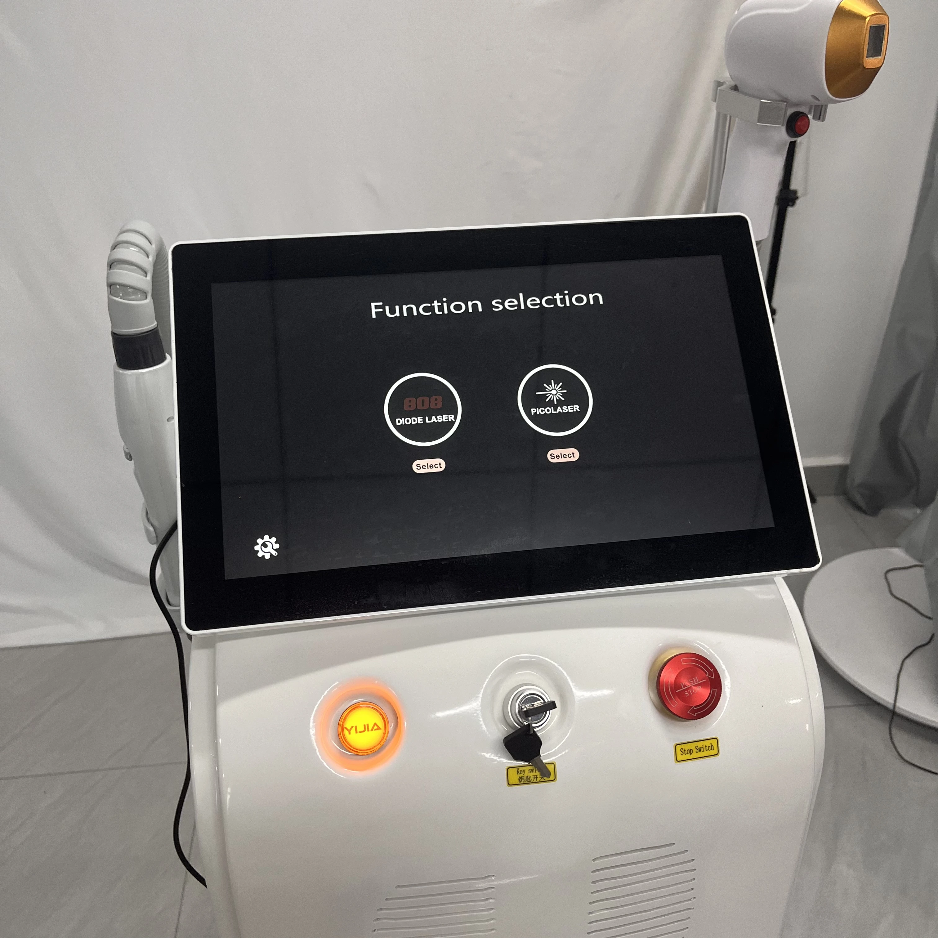 808 Diode Laser Hair Removal Device And Picosecond 2-in-1, Painless Permanent Hair Removal To Remove Tattoo Melanin Big Screen