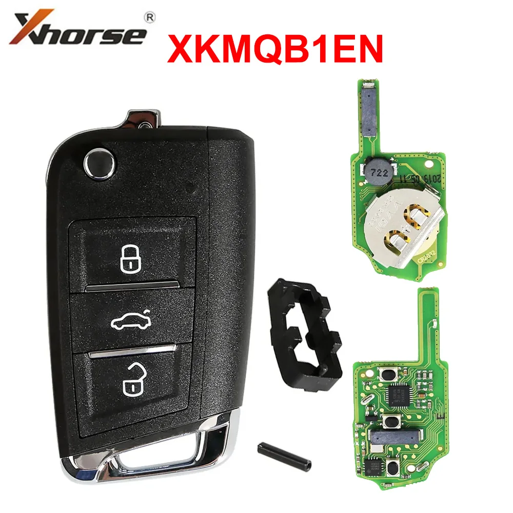 

1pcs/lot for Xhorse VVDI XKMQB1EN Universal Wired Remote for VW Remote Key MQB Style 3 Buttons