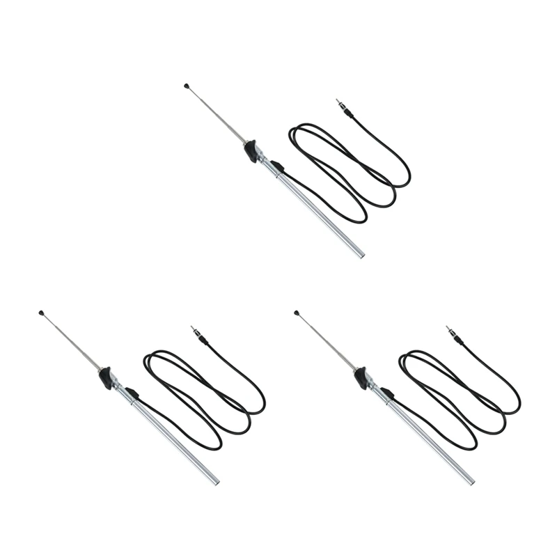 

3X Guard Mount Car Radio Antenna Aerial Suits For Toyota Hilux 1989-97 Manual Pushdown