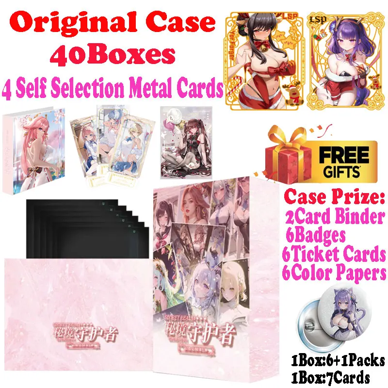 Wholesale lastest A5 Secret Realm Guardian Collection Card Board Goddess Story Waifu ACG CCG TCG Doujin Toys Hobbies Gift