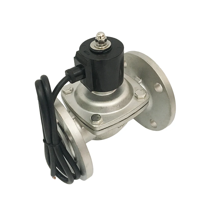 Électrovanne Stainless Steel DN100 4 Inch 24VDC Water Flange Solenoid Valve Pneumatique — détail 4