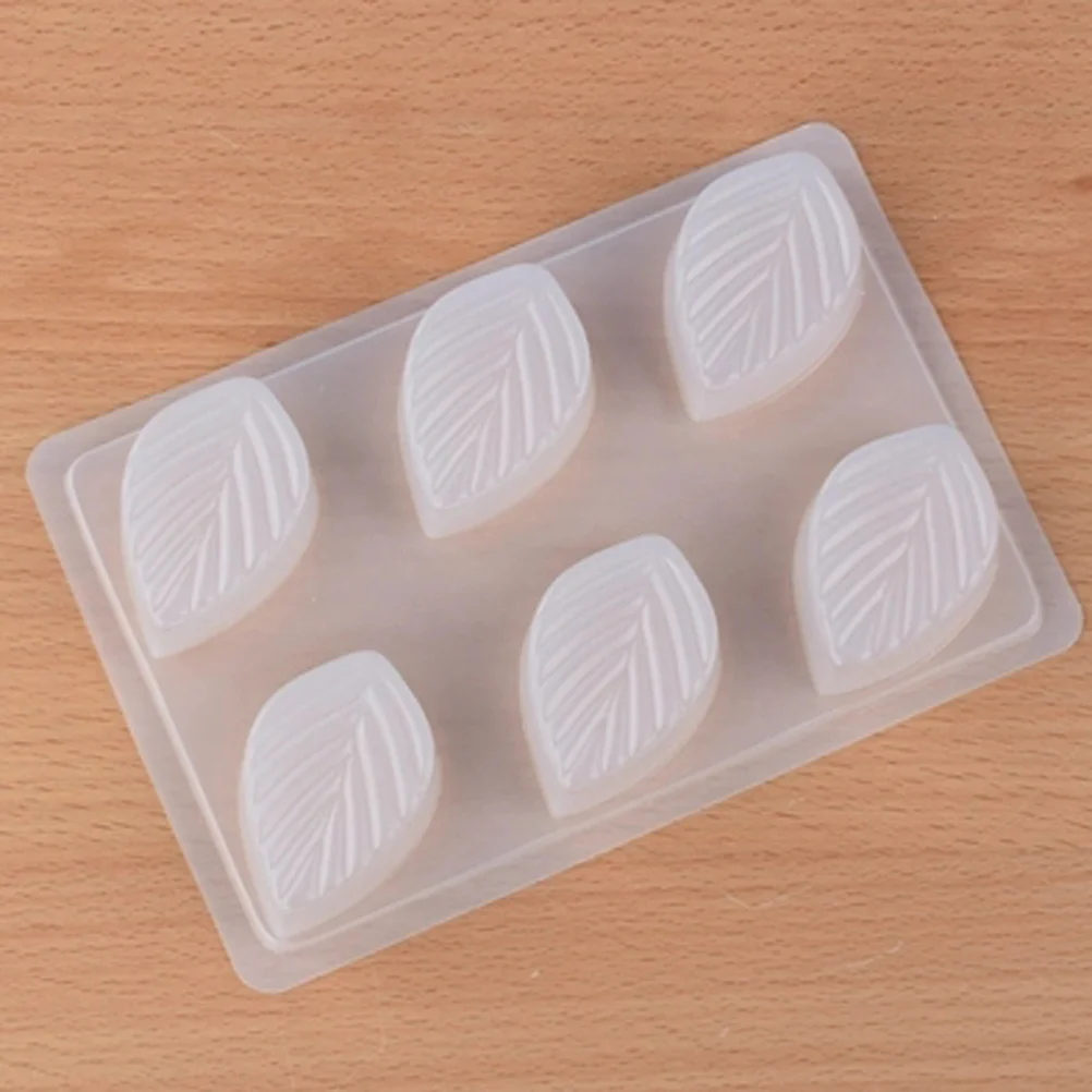 Cetakan Cokelat Bentuk Daun Cetakan Pembuat Jelly Silikon Dapat Digunakan Kembali untuk Kue Permen Es Batu Alat Dapur Pesta