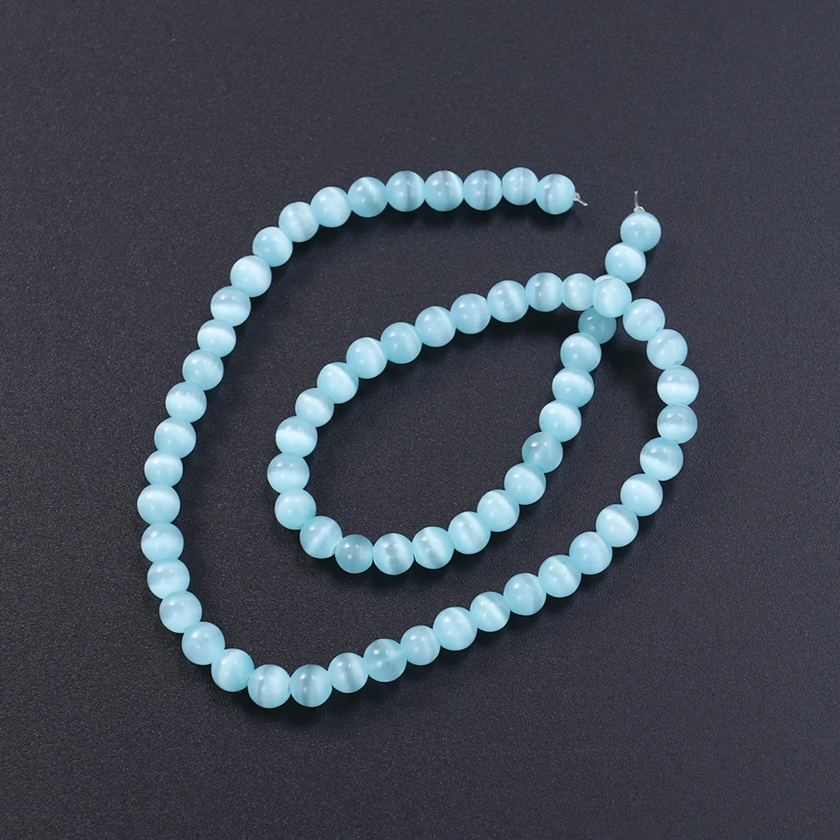 

66Pcs 6Mm Round Natural Cat Eye Gemstone Beaded Bracelet for Women Men Premium Handmade Jewelry Decor Stone Bracelet Unisex Gift