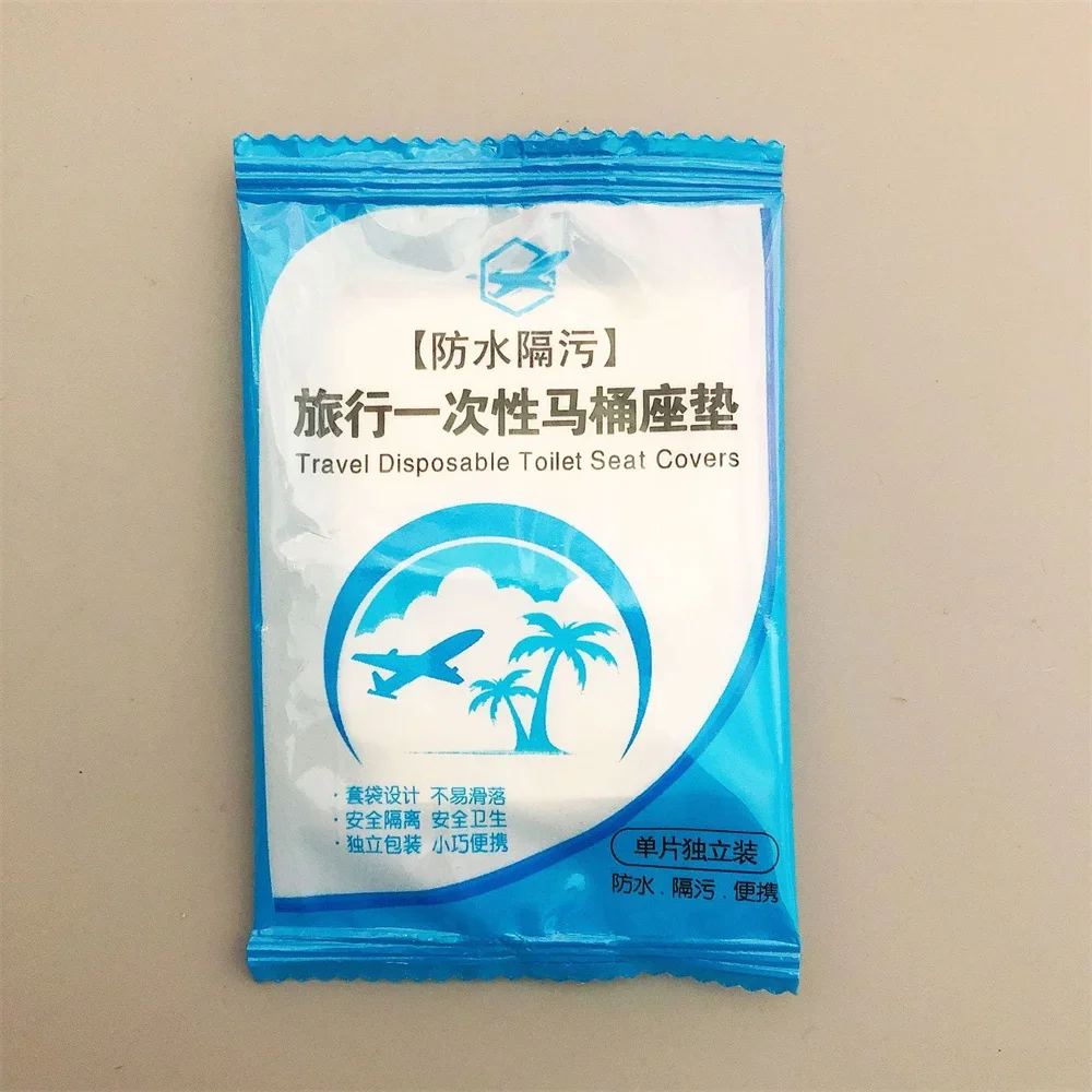 

Portable Disposable Toilet Seat Cover Mat Waterproof Safety Toilet Seat Pad for Travel/Camping Bathroom Accessiories