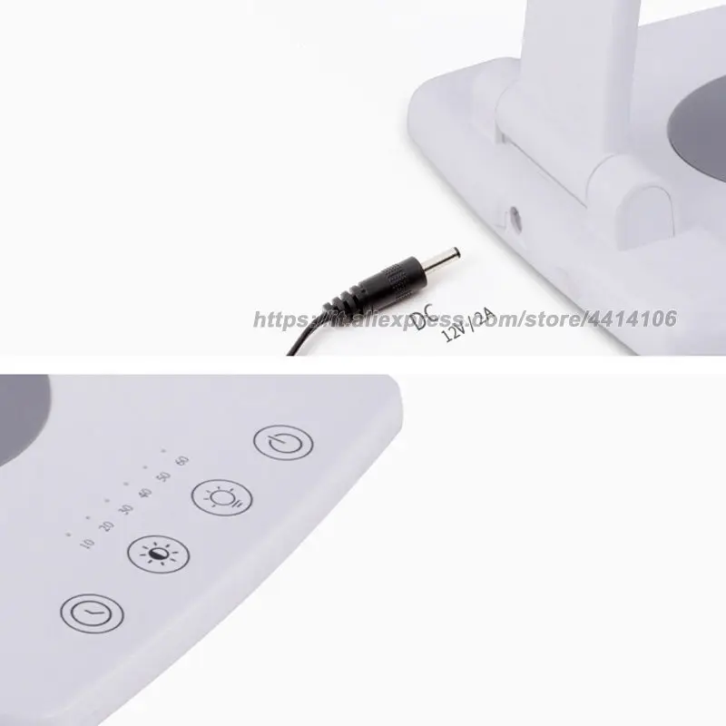 LED Sun Lamp, with Wireless Charger , Dimmable Eye Caring Reading Desk Lamps for Home Office, Touch Control, Auto Timer, White