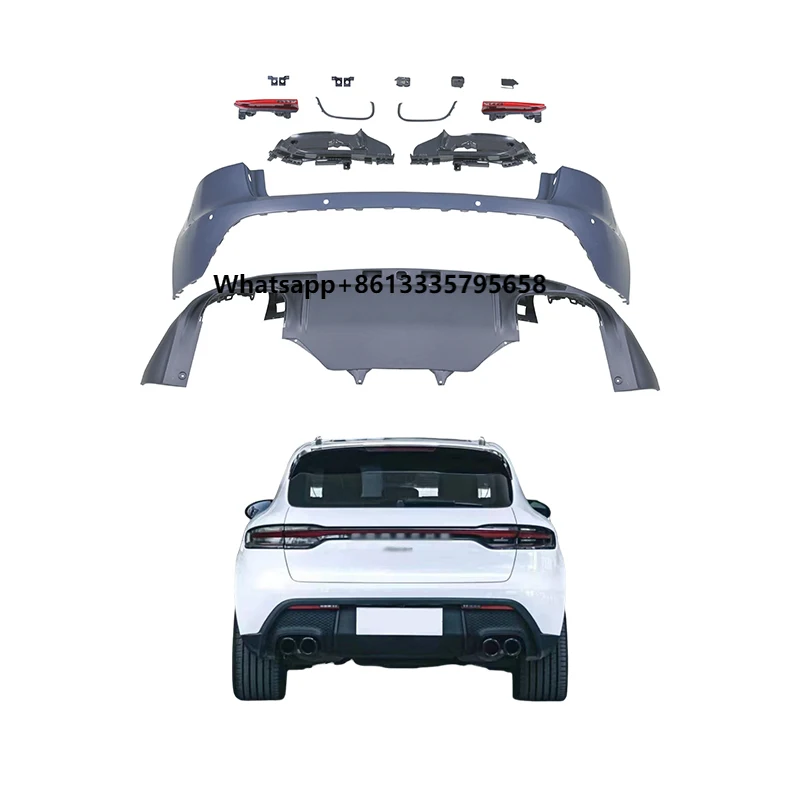 

For Porsche Macan 2014-2021 Body Kits for Cars 95B Upgraded to 2023 Macan GTS Car Rear Bumper