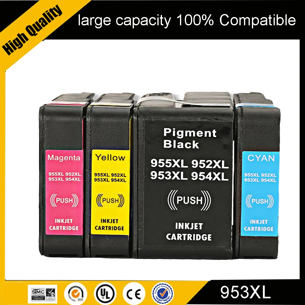 

einkshop 953XL 953 XL Compatible Ink Cartridge For HP Officejet Pro7740 8210 8218 8710 8715 8719 8720 8725 8728 8730 printer