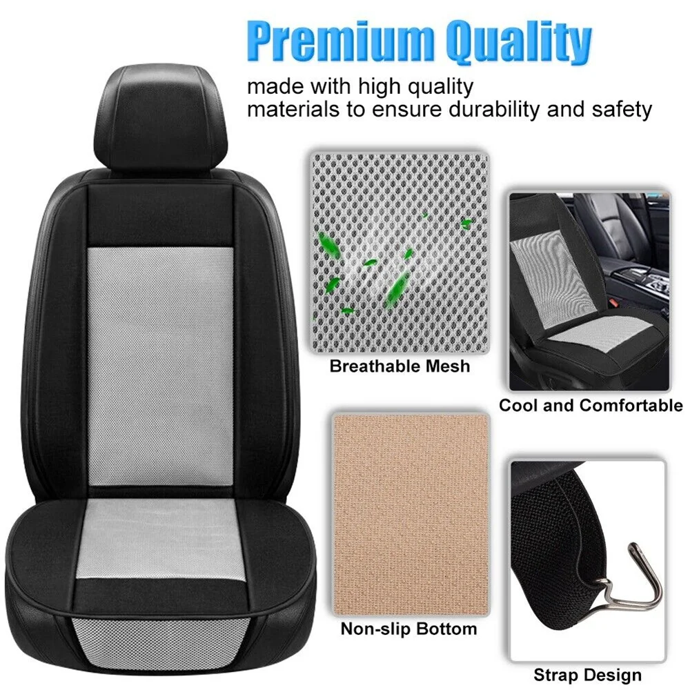 Car Seat Air Cooling Cushion Summer Cool Blowing Ventilation Seat Covers Auto Seat Cooling Pad With Cigarette Lighter Controller