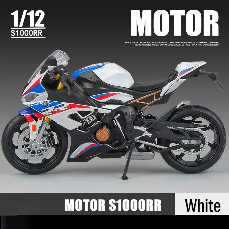 1:12 bmw s1000rr 2021 molde modelo de motocicleta brinquedo veículo coleção autobike shork-absorvente fora da estrada autociclo brinquedos carro