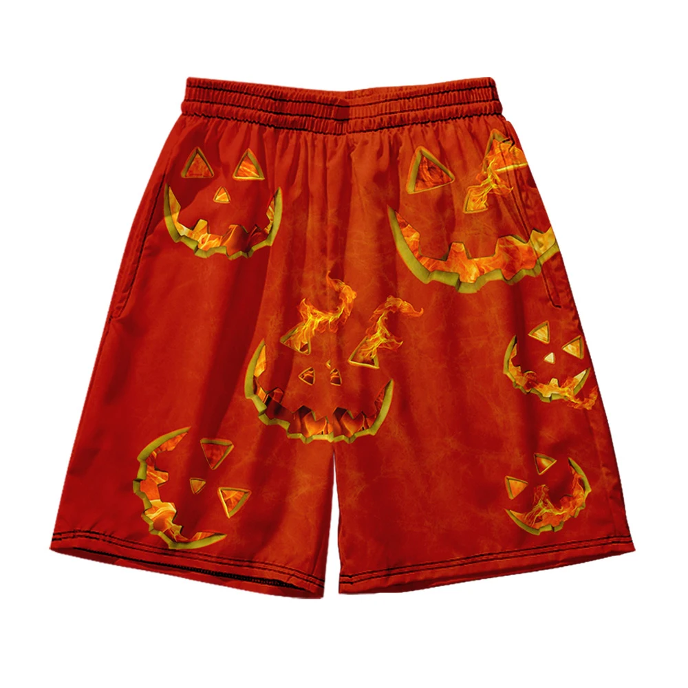 

Halloween Beach Shorts Men's and women's clothing 3D digital printing casual shorts Fashion trend couple Pants