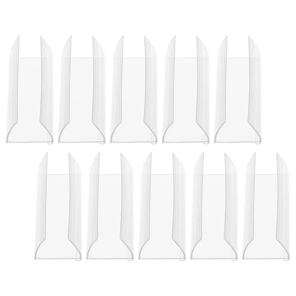 

10Pcs Price Tag Holder Multipurpose PVC Pet Shelf Price Label Holder for Store Supermarket Retail Display Sign Stand