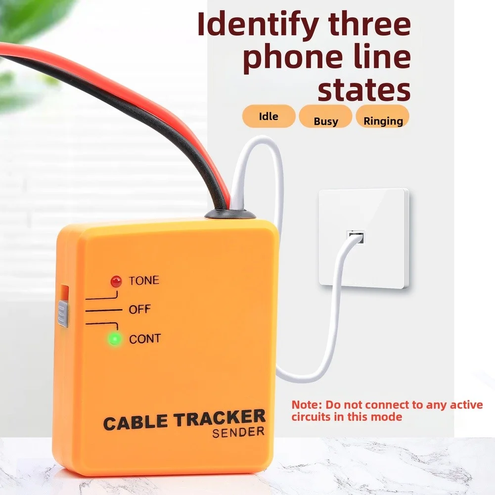 Wire Tracer Tone Generator And Probe Kit Fiber Optical Network Tester Line Finder Network Cable Patrol Device Line Finder